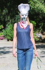 KATHLEEN KINMONT Out Hiking at Fryman Canyon in Studio City 04/21/2020