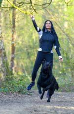 KATIE PRICE Out with Her Dog at a Park in Brighton 04/06/2020