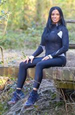 KATIE PRICE Out with Her Dog at a Park in Brighton 04/06/2020
