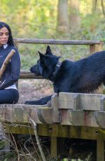 KATIE PRICE Out with Her Dog at a Park in Brighton 04/06/2020