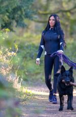 KATIE PRICE Out with Her Dog at a Park in Brighton 04/06/2020