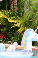 KELLY BENSIMON in Bikinis at Her Home in Palm Beach 04/05/2020