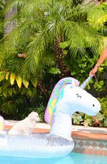 KELLY BENSIMON in Bikinis at Her Home in Palm Beach 04/05/2020