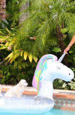 KELLY BENSIMON in Bikinis at Her Home in Palm Beach 04/05/2020