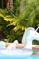 KELLY BENSIMON in Bikinis at Her Home in Palm Beach 04/05/2020