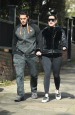 KELLY BROOK and Jeremy Parisi Out and About in London 03/31/2020