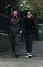 KELLY BROOK and Jeremy Parisi Out and About in London 03/31/2020