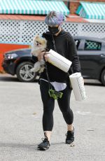 KELLY OSBOURNE Out with her Dog in Los Angeles 04/20/2020