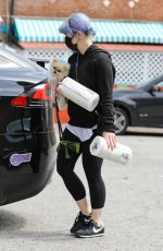 KELLY OSBOURNE Out with her Dog in Los Angeles 04/20/2020