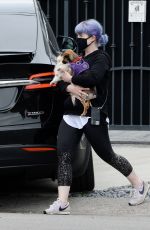 KELLY OSBOURNE Out with Her Dogs in Los Angeles 04/13/2020