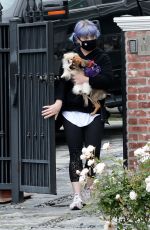 KELLY OSBOURNE Out with Her Dogs in Los Angeles 04/13/2020