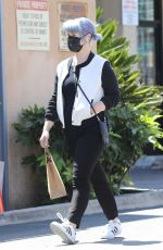 KELLY OSBOURNE Wearing Black Mask Out in Los Angeles 04/21/2020