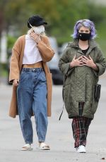 KELLY OSBOURNE Wearing Mask Out in Los Angeles 04/10/2020