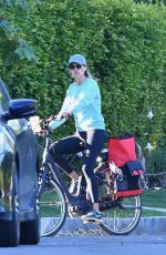 KELLY ROHRBACH Out Riding Bike in Brentwood 04/22/2020