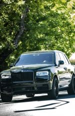 KHLOE KARDASHIAN Out Driving Her Rolls Royce in Hollywood 04/01/2020