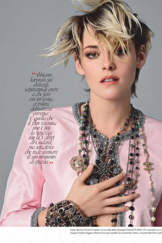 KRISTEN STEWART in Elle Magazine, Italy April 2020