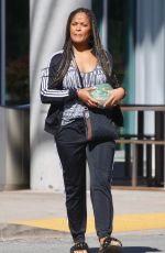 LAILA ALI Picking Up Salad to Go in Los Angeles 04/02/2020