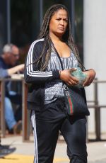 LAILA ALI Picking Up Salad to Go in Los Angeles 04/02/2020