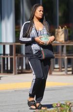 LAILA ALI Picking Up Salad to Go in Los Angeles 04/02/2020