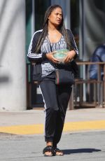 LAILA ALI Picking Up Salad to Go in Los Angeles 04/02/2020