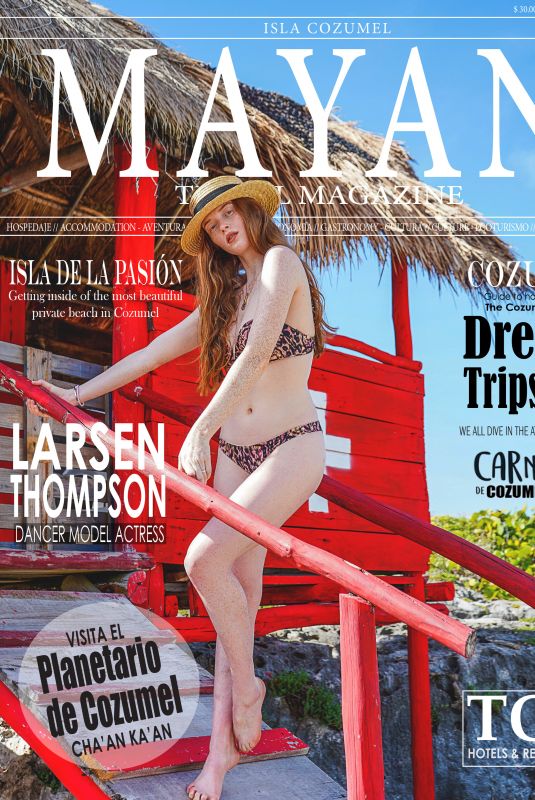 LARSEN THOMPSON in Mayan Travel Magazine, Mexico April 2020
