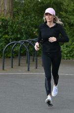 LAURA ANDERSON Out Jogging in Richmond 04/18/2020