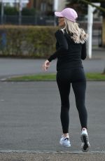 LAURA ANDERSON Out Jogging in Richmond 04/18/2020