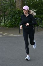 LAURA ANDERSON Out Jogging in Richmond 04/18/2020