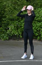 LAURA ANDERSON Out Jogging in Richmond 04/18/2020