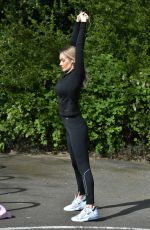 LAURA ANDERSON Out Jogging in Richmond 04/18/2020