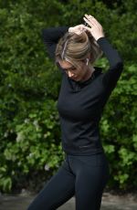 LAURA ANDERSON Out Jogging in Richmond 04/18/2020