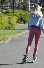 LAURA ANDERSON Out Roller Blading in Richmond 04/08/2020
