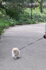 LAURA ANDERSON Out with Her Dog in Richmond 04/01/2020