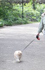 LAURA ANDERSON Out with Her Dog in Richmond 04/01/2020