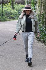 LAURA ANDERSON Out with Her Dog in Richmond 04/01/2020