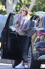 LAURA DERN Out with Her Dog in Los Angeles 04/17/2020