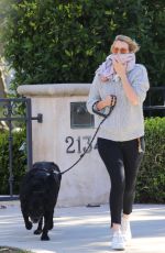 LAURA DERN Out with Her Dog in Los Angeles 04/17/2020