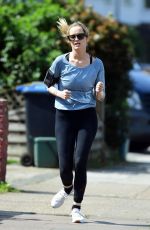 LAURA WHITMORE Out Jogging in London 04/15/2020
