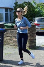 LAURA WHITMORE Out Jogging in London 04/15/2020