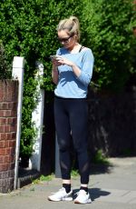 LAURA WHITMORE Out Jogging in London 04/15/2020