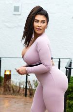 LAUREN GOODGER in Tights Out for Morning Jog in Essex 04/22/2020