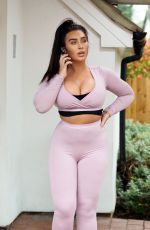 LAUREN GOODGER in Tights Out for Morning Jog in Essex 04/22/2020