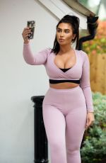 LAUREN GOODGER in Tights Out for Morning Jog in Essex 04/22/2020