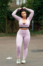 LAUREN GOODGER in Tights Out for Morning Jog in Essex 04/22/2020