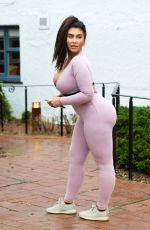 LAUREN GOODGER in Tights Out for Morning Jog in Essex 04/22/2020