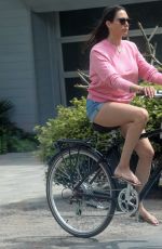 LAUREN SILVERMAN Out Riding a Bike in Malibu 04/18/2020