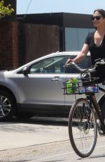 LAUREN SILVERMAN Out Riding a Bike in Malibu 04/22/2020