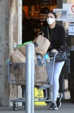 LAUREN SILVERMAN Wearing Mask and Gloves Out Shopping in Malibu 04/03/2020