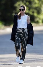 LESLIE AMNN anf Judd Apatow Out in Brentwood 04/21/2020