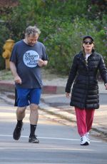 LESLIE MANN and Judd Apatow Out in Brentwood 04/02/2020